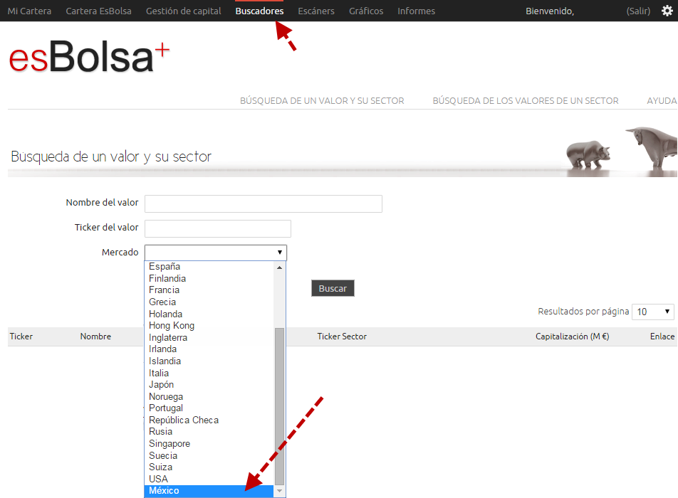 Buscador valores mexico esbolsa